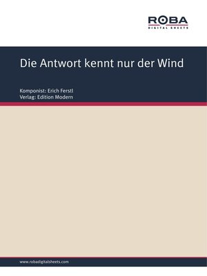 cover image of Die Antwort kennt nur der Wind